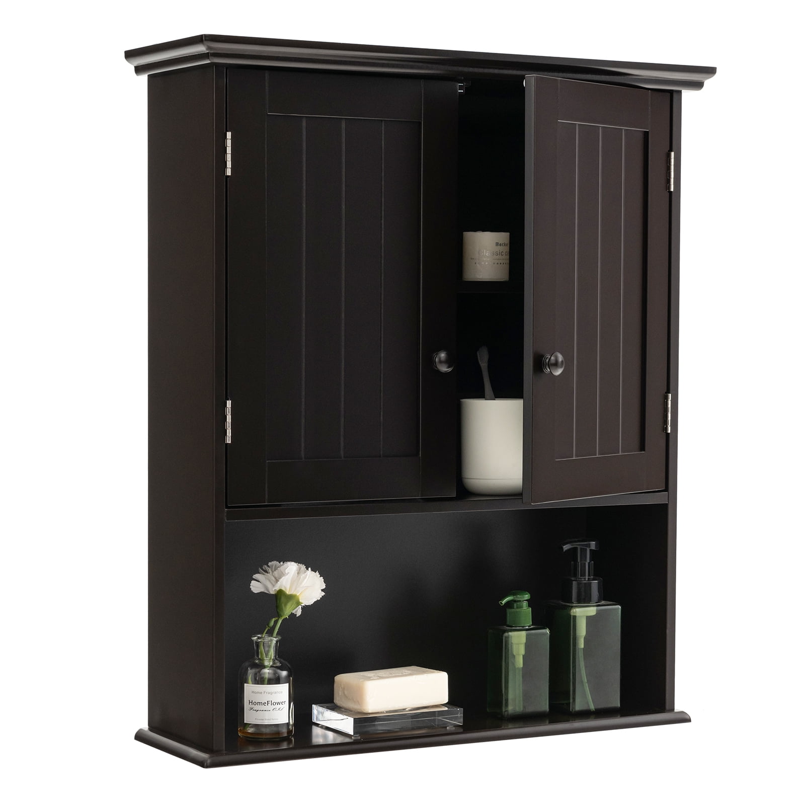 Topbuy Wall Mounted Bathroom Double Door Medicine