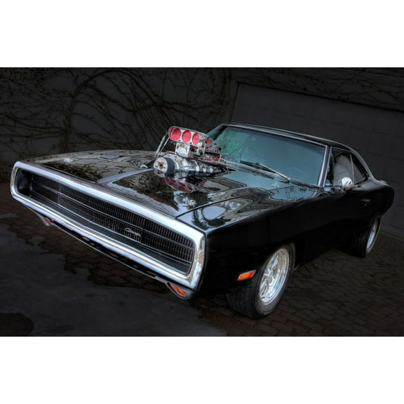 Fast And The Furious 1970 Charger Poster 24x36 Art Poster 24x36 Square Adults Poster Time