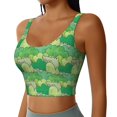 thumbnail image 2 of Fuzoiu Crocodile And Bush Print Women's Sports Vest,U-Back Sports Tank,Gym Vests,Athletic Sleeveless Shirts,Exercise Undershirts,Yoga, Gym, and Dance Wear-XX-Large, 2 of 8