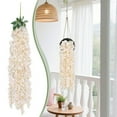 thumbnail image 2 of Wisteria Hanging Flowers,3 Strands Artificial Silk Wisteria Vines Fake Flower Garland for Wedding Arch Party Garden Wall Ceiling Backdrop Home Decor(White), 2 of 9