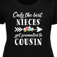thumbnail image 4 of Inktastic Only the Best Nieces Get Promoted to Cousin Women's Plus Size T-Shirt, 4 of 5