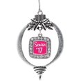 thumbnail image 1 of Square Fuchsia Senior '17 Classic Holiday Ornament, Christmas Tree - (Classic, Square Fuchsia Senior '17), 1 of 6