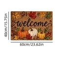 thumbnail image 4 of Fall Pumpkin Welcome Door Mat, Seasonal Non-Slip Rubber Backed Entryway Rugs for Indoor Outdoor Entrance Floor 16 x 24 Inch, 4 of 6