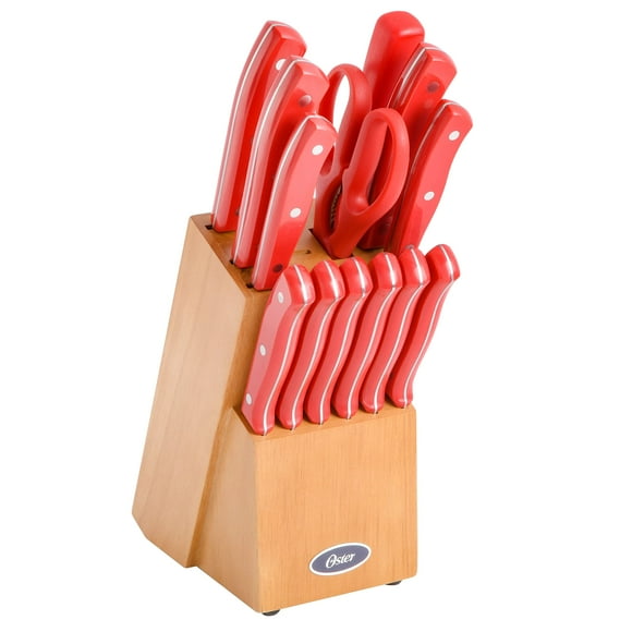 Juego de bloques de cubiertos Oster Scottsdale de acero inoxidable, 14 piezas