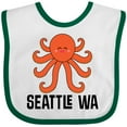 thumbnail image 3 of Inktastic Seattle Octopus Washington Vacation Boys or Girls Baby Bib, 3 of 4