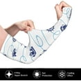 thumbnail image 4 of Outdoor Garden Sleeves UV Sun Protection Sleeves with , 1 Pair Ocean Anchor Rudder Sailboat, 4 of 7
