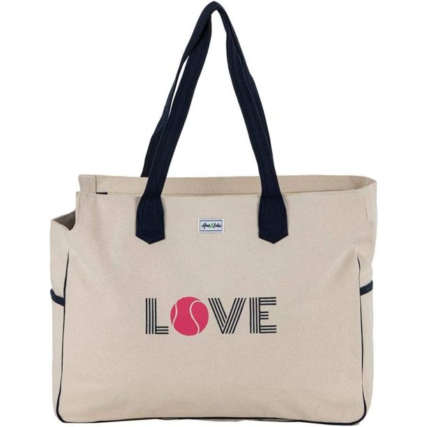 Codllyne Pink Love All Ladies Tennis Court Bag, Measures 16L x 6W x 13.75H