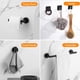 thumbnail image 5 of Juego de Accesorios de Baño de 16 piezas Toallero de pared Estante de baño Toallero de papel Jabonera Ganchos Adhesivos Juego de Accesorios de Baño de Acero Inoxidable 304 (negro), 5 of 7