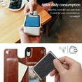 thumbnail image 3 of for iPhone X XR XS Max Wallet Case with Card Holder, PU Leather Kickstand Card Slots Case, Double Magnetic Clasp and Durable Shockproof Cover, 3 of 5