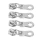thumbnail image 4 of Paquete de 10 tiradores de cremallera galvanizados vibrantes, resistentes, duraderos y elegantes de repuesto para cremalleras de níquel blanco, 4 of 8