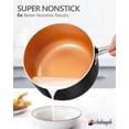 thumbnail image 3 of Nonstick Copper Saucepan Set with Lid, 1+2Qt, 3 of 8
