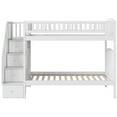 thumbnail image 3 of Pemberly Row Traditional Staircase Bunk Twin Over Twin in White, 3 of 8