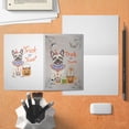 thumbnail image 4 of Trick or Treat French Bulldog Funny Mummy Cosplay Pumpkin Candy Basket 5x7in Folded Greeting Card Dog Lover Gifts Single Note Card with Envelope - 12016, 4 of 5