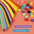 thumbnail image 4 of 1350 Sheets Star Paper Strips 27 Assortment Color Star Paper Lucky Wish Double Sided Stars Paper fo js, 4 of 5