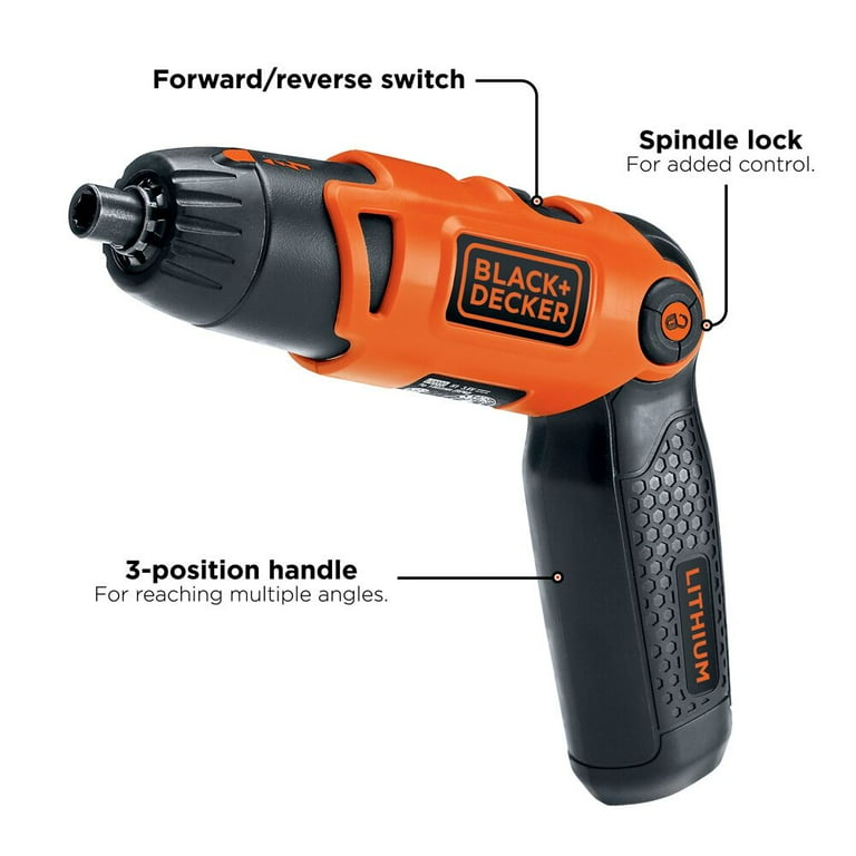 BLACK+DECKER Electric Rechargeable 3-Position Lithium-Ion Cordless