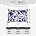 thumbnail image 6 of Naloa Blue And White Porcelain Pattern Pillowcase, Throw Pillowcase, Wrinkle-Free, Stain-Resistant with Hidden Zipper for Bedroom Sofa - 20"x30", 6 of 9