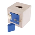 thumbnail image 2 of Montessori Material - Caja De Bloqueo (Cerradura, Puerta Y Pestillos) Niños Azul, 2 of 8