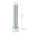 thumbnail image 2 of 3/8"-16x2" Hex Bolts Grade 5 UNC Carbon Steel Silver 5 Pack, 2 of 5