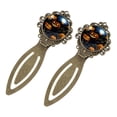 thumbnail image 2 of Pumpkin Vintage Copper-Colored Lace Bookmarks: Stainless Steel Book Accessories and Book Marks - Ideal Gifts for Readers and Book Lovers, 2 of 5
