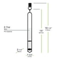 thumbnail image 2 of Couronne Co Elegant Glass Flower Vases & Test Tube for Plants – Clear Vase Decor for Living Room, Indoor Plants & Home Decorations - 16.5 in - Pack of 2, 2 of 5