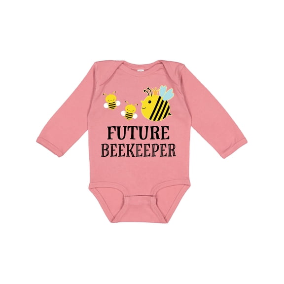 Inktastic Future Beekeeper Honey Bee Boys or Girls Long Sleeve Baby Bodysuit