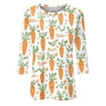 thumbnail image 4 of HAVUITYY Easter Printed Women's Sweaters, 3/39 Sleeve Crew Neck Womens Tops, Spring Going Out Easter Shirts for Women Wear & Gifts, 4 of 5