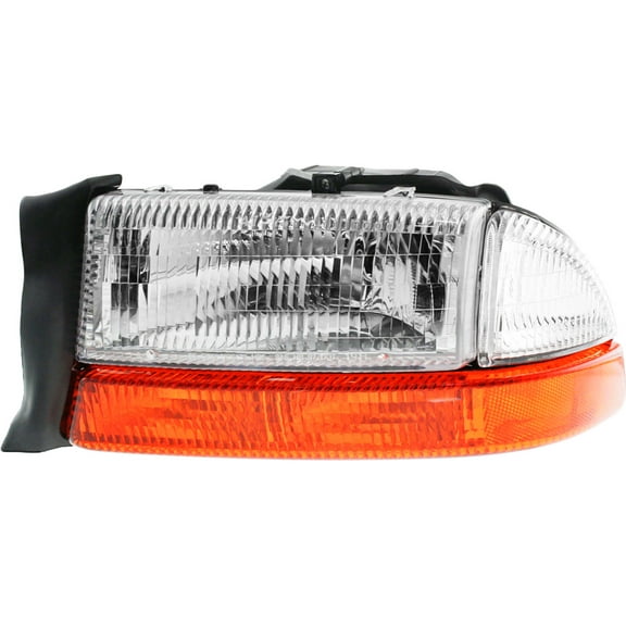 Headlight Compatible With 1998-2004 Dodge Dakota 1999-2003 Durango Left Driver Halogen With bulb(s)