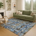 thumbnail image 6 of Addison Rugs Chantille Indoor/Outdoor Contemporary Abstract Navy Machine Washable Rectangle Rug, 9' x 12', 6 of 8