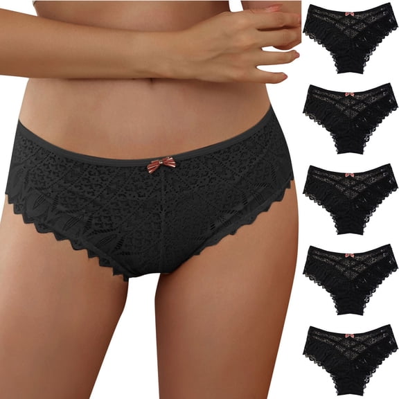 Women's Crochet Lace Panties - Lace Up Hollow Out Underwear - Sexy Four Season Wear