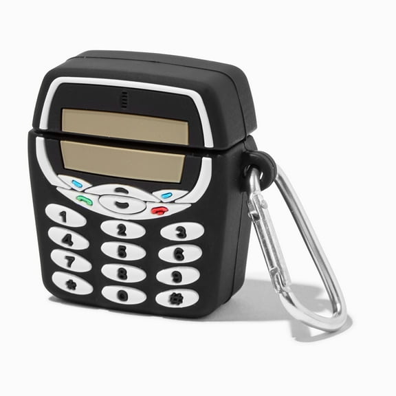 Claire's Retro Cellphone Silicone Earbud Case Cover - Compatible With Apple AirPods®