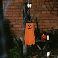thumbnail image 7 of 2 Pack Halloween Hanging Decorations Outdoor, Hanging Spooky Ghost with Glowing Face in the Dark, Halloween Decorations Decor Outdoor Outside for Garden, Tree, Porch, Lawn, 7 of 7