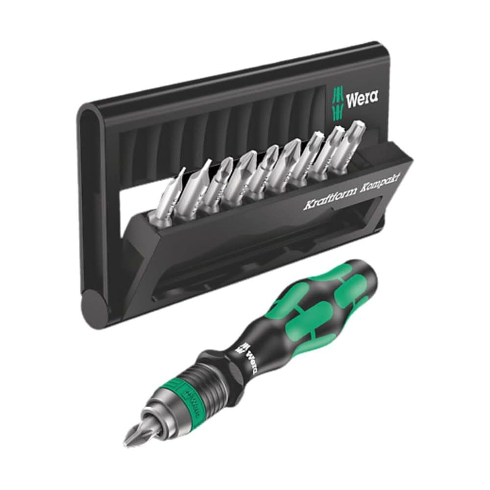 Wera Tools Kraftform Compact 10 Assortment Screwdriver Set 10Pc