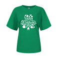 thumbnail image 3 of St Patricks Day T-Shirt Fashion Cute Print T-Shirt for Women New Years Shirts (Green,M), 3 of 3