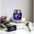 thumbnail image 6 of JAGASY Purple Clouds Urns for Human Ashes - Small Urn for Ashes Adult Male & Female - Keepsake Blue Urn for Mother - Tiny Funeral Urns for parents - ( 3 Inch), 6 of 7