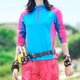 thumbnail image 4 of MHFRRA Camiseta de Manga Larga con Protección Solar para Mujer, Ligera, de Secado Rápido, para deportes Al Aire Libre, Senderismo y Montañismo. Azul Cielo, 4 of 8