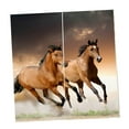 thumbnail image 3 of veasfak 2 Pcs/ensemble Rideaux Thermiques Occultants en Polyester Imprimé Chevaux de Bain, 3 of 7