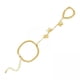 thumbnail image 1 of Pulsera con anillo de dedo Fernando Cadena de Mariposa, 1 of 7