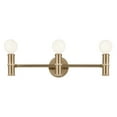 thumbnail image 3 of Torche 3-Light Bathroom Vanity Light in Champagne Bronze, 3 of 6