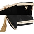 thumbnail image 5 of LZCKDPX Womens Evening Clutch Bag Designer Evening Handbag Hand Bag,Lady Party Wedding Clutch Purse,Black-elegant Tassel, 5 of 7