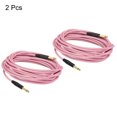 thumbnail image 3 of Cable para Guitarra Instrumento Unique Bargains 19,69 Pies 1/4 Pulgadas a 1/4 Pulgadas Rosa Paquete de 2, 3 of 5