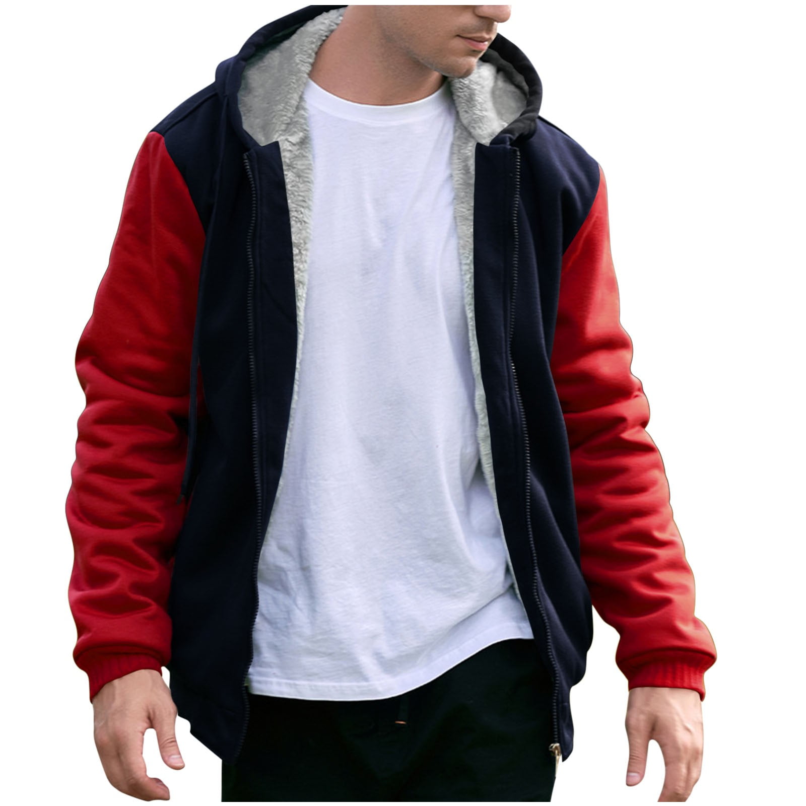 Aofany Sales Hoodies for Men, Mens Hoodies Zipper Hooded Sweater Coat Men's Solid Color Cardigan Men's Fashion Hoodies & Sweatshirts