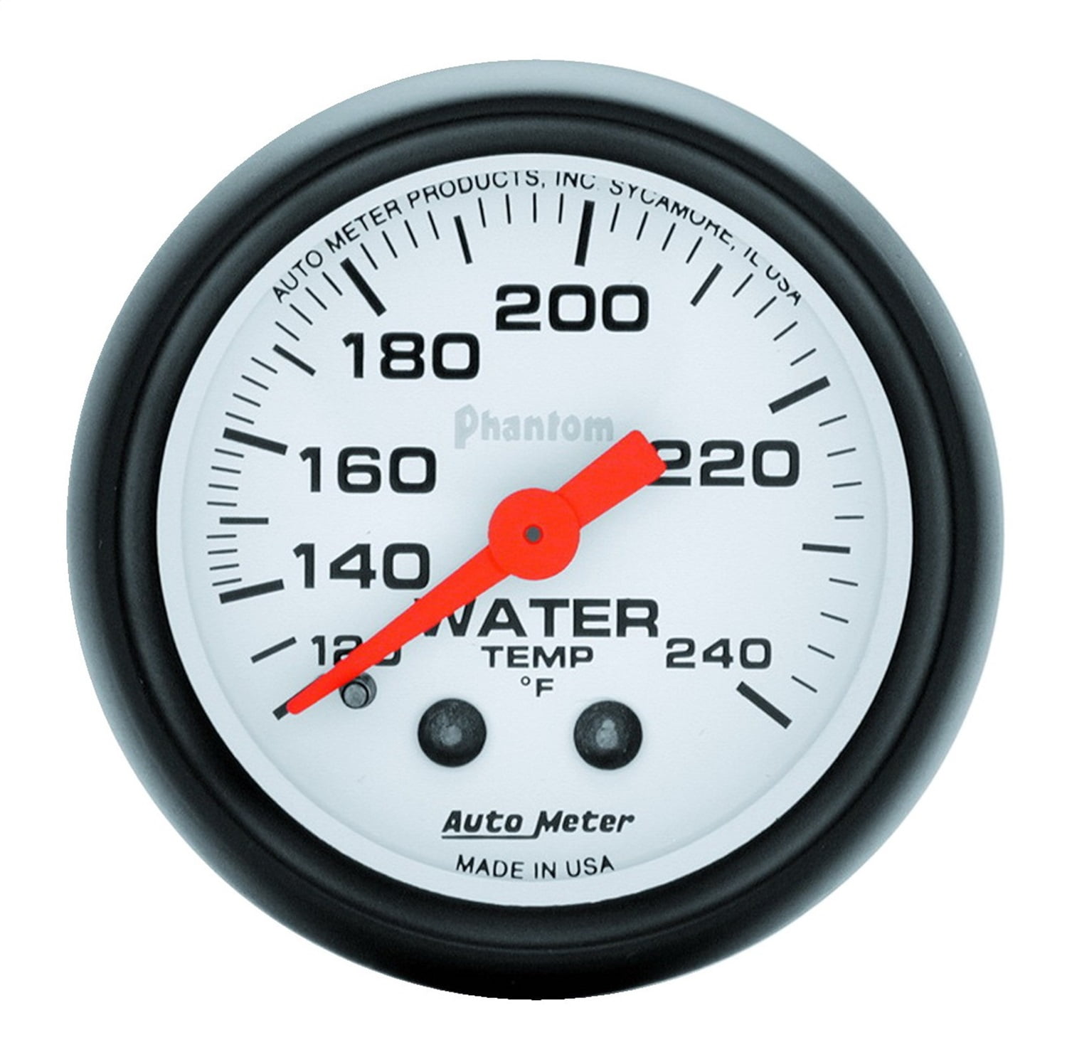 Auto Meter 5732 Phantom Mechanical Water Temperature Gauge