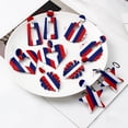thumbnail image 3 of Pendientes de acrílico geométrico Qarigey Día de la Independencia americana Joyería exagerada, 3 of 6
