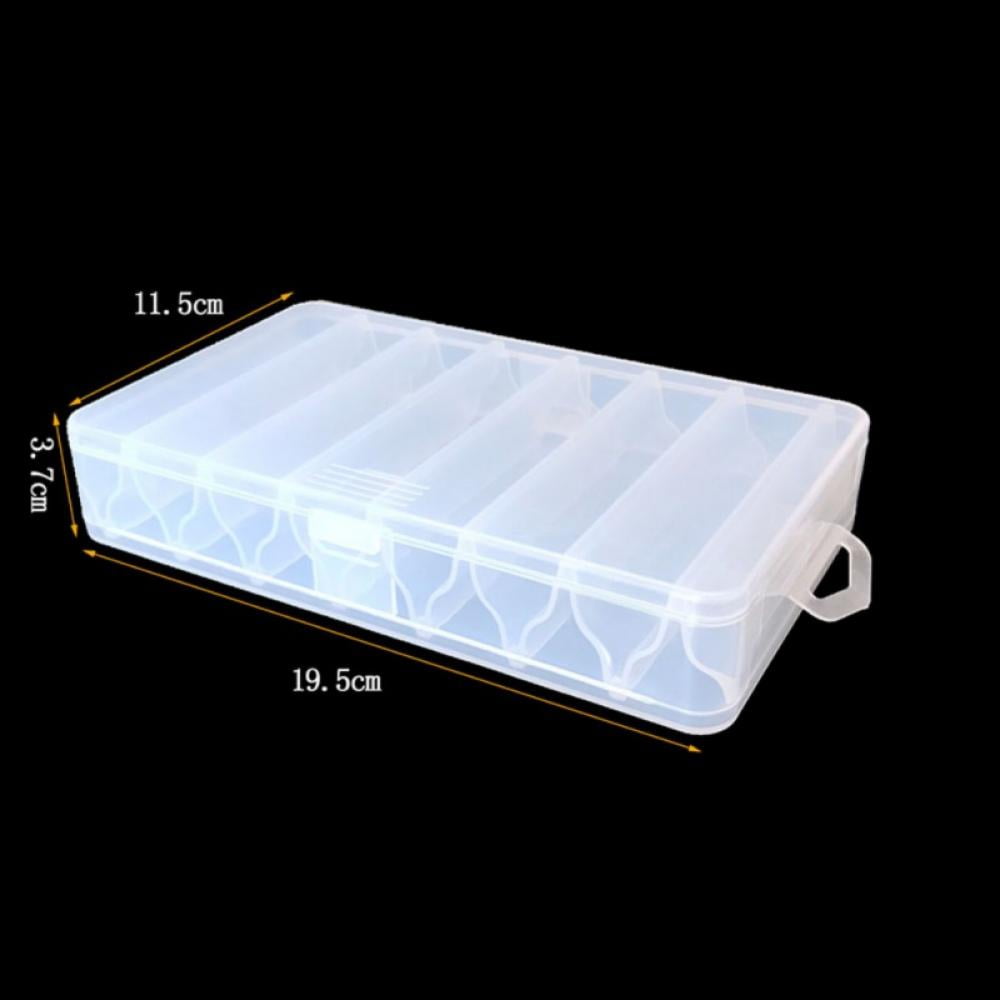 Generic 14 Compartments Double Sided Plastic Fishing Bait Box Lure
