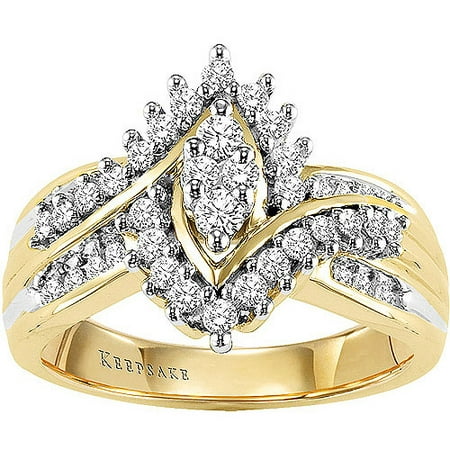 Shimmering 1/2 Carat T.W. Certified Diamond, 10kt Yellow Gold (Best Way To Clean White Gold Diamond Ring)