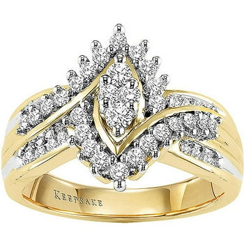 Shimmering 1/2 Carat T.W. Certified Diamond 10kt Yellow Gold Women's Engagement Ring