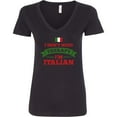 thumbnail image 3 of Inktastic No Therapy I'm Italian Women's V-Neck T-Shirt, 3 of 5