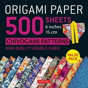 TUTTLE PUBLISHING Origami Paper 500 Sheets Chiyogami Patterns 6 15cm: Tuttle Origami Paper: Double-Sided Origami Sheets Printed with 12 Different Designs (Instructions for 6 Projects Included) (Other)