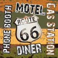 thumbnail image 2 of Route 66 Comforts Poster Print by Sheldon Lewis (24 x 24), 2 of 2