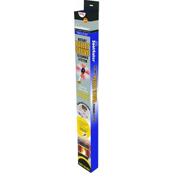 Gardus RPS204-B Pellet Stove Cleaning System, Cleans Pellet Appliances & Vents up to 9' with 3 Flexible 3' Rods, Includes 2 Propeller Brushes